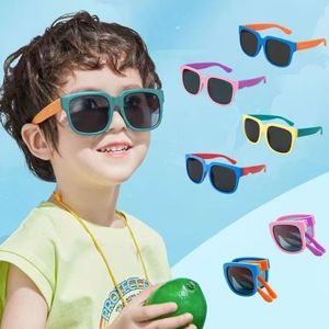 Lunettes <span class=keywords><strong>de</strong></span> <span class=keywords><strong>soleil</strong></span> pliantes pour enfants, tendance et abordables, pour garçons et filles, printemps-été, pour l'extérieur - Product Image 1