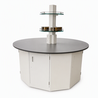 Table de laboratoire moderne avec structure en acier, plan de travail phénolique résistant aux produits chimiques, ensemble de mobilier de laboratoire pour salle de classe scientifique scolaire et atelier