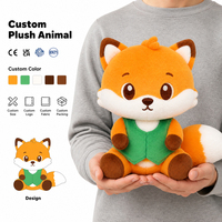 Lindo Peluche de Zorro, Animal de Peluche Suave con Cola Esponjosa, Adorable Zorro de Piel Sintética para Decoración del Hogar, Venta al por Mayor con Bordado Personalizado
