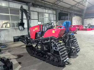 Tractor sobre orugas agrícola Agrícola multifuncional certificado CE con cubo/triturador hidráulico - Product Image 6