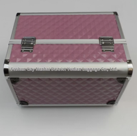 Outils de maquillage de voyage portables de grande capacité mallette de transport mallette de rangement cosmétique en aluminium pour les performances de scène de beauté