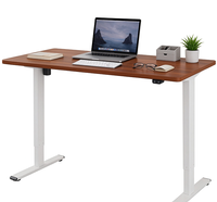 Bureau assis-debout motorisé, table de bureau électrique réglable en hauteur avec contrôleur à mémoire