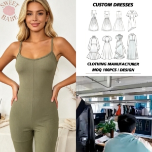 Combinaison Femme Tendance Vert Olive Coupe Slim Flatterante Polyvalente Couleur Unie Taille Haute – Meilleure Vente - Product Image 1