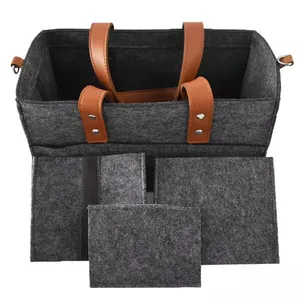 Hot Selling Customized Felt Baby Diaper Caddy Baby Diaper Bag