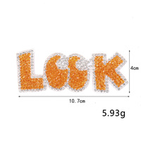 Patchs brodés en strass Bling LOOK, appliques décoratives DIY pour chaussures, chapeaux, sacs, vêtements – Vente en gros