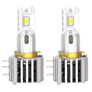 Tube <span class=keywords><strong>LED</strong></span> double cuivre transfrontalier <span class=keywords><strong>H15</strong></span> <span class=keywords><strong>Golf</strong></span> <span class=keywords><strong>7</strong></span>, phare de route spécial ultra-lumineux 130W 15000LM, éclairage <span class=keywords><strong>LED</strong></span> universel pour voiture 1:1 - Product Image 1