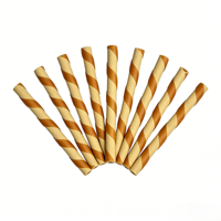 Pal's Delight - Golosinas para Perros en Tubo Mini de 5 Pulgadas con Sabor a Mantequilla de Maní, Alto Contenido de Carne, Sin Hueso, 10 Unidades, 150 g