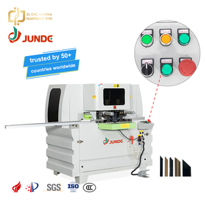 Machine à découper les profilés en aluminium JUNDE pour fenêtres et portes, 5900W, double scie, coupe à 45 degrés - Product Image 1