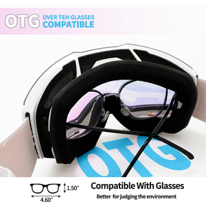 यजिया ऑप्टिकल ओएम हिम गोगल्स इंटरचेंजेबल लेंस ओग स्की गोगल्स ग्लास क्यूवी 400 कस्टम एंटी-फॉग स्नोबोर्ड गोल्स थोक - Product Image 5