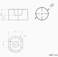 Accessoires de commutateur en plastique HBAN, couvercle de protection pour commutateur de 22/25/30 mm avec autocollant « Urgence » pour la sécurité industrielle