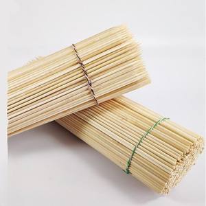 Bâtons pour griller des brochettes de bambou pour barbecue fruits saucisse chocolat fontaine naturel Kebob brochette bâton - Product Image 2