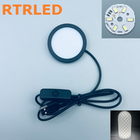 Kit d'éclairage LED USB 5V 6 LED blanc chaud pour lampe d'impression 3D, kit de lampe LED 001 pour modèles DIY Bambu Lab, lumière douce
