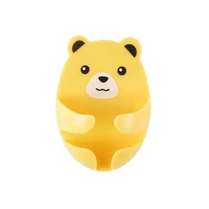 ตะขอแขวนรูปหมีสำหรับเก็บของติดผนัง ตะขอแบบกาวติดผนัง ดีไซน์การ์ตูน ชุด 4 สี - Product Image 2