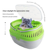 Cage de transport portable et respirante pour petits animaux de compagnie, idéale pour hamsters, lapins, chinchillas, hérissons et furets