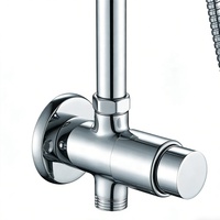 Robinet de douche commercial en laiton à eau froide à temporisation, haute qualité, prix direct usine