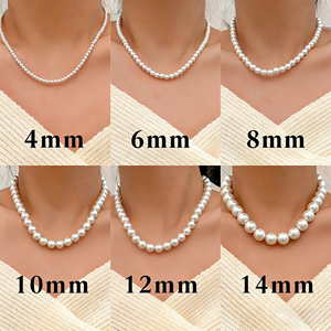 Collana di Moda Coreana per Donne con Perline, Elegante Catena con Perle per <span class=keywords><strong>la</strong></span> Clavicola, Gioielli Semplici ed Eleganti - Product Image 5