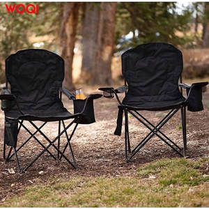 Chaise de plage pliable portable Woqi 50x50x80 cm avec poche latérale pour le camping, la pêche et les activités de plein air - Product Image 3