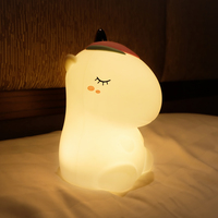 Mini veilleuse LED en silicone pour chambre d'enfant, lampe de chevet USB rechargeable, table pour bébé, table de chevet de nuit