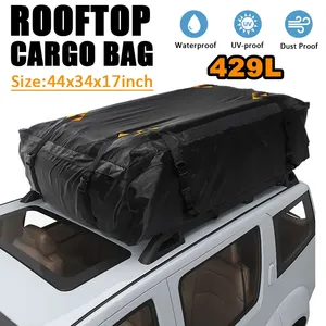 Sac de toit de voiture 112x87x44cm pour SUV, sac de rangement pour bagages de toit, sac de voyage imperméable et anti-UV - Product Image 1
