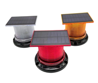 Feu de signalisation solaire 20 LED, 4 modes, stroboscopique rotatif, clignotant lent, lampe balise, fixation magnétique ou à vis, visibilité 1000 m