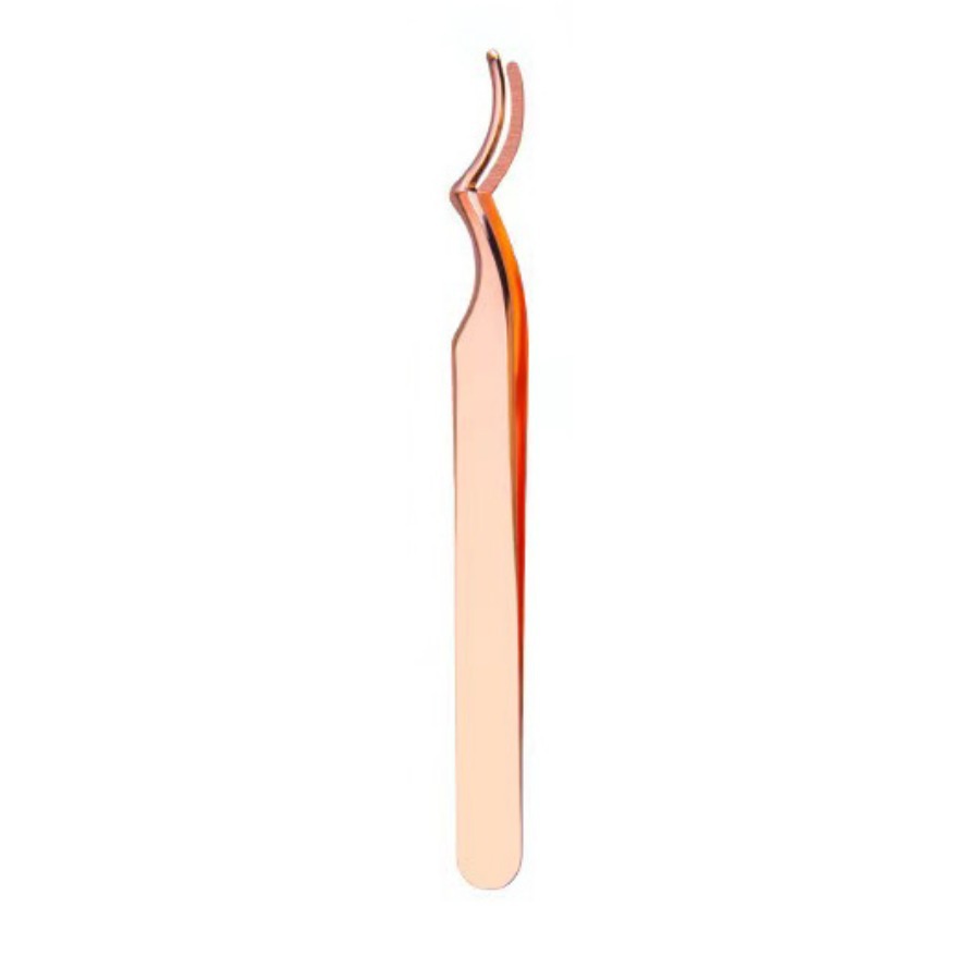 Clip double courbe [or rose]