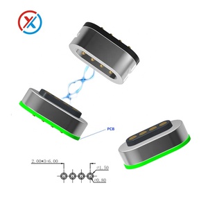 Trung Quốc tùy chỉnh 4pin 5pin 10pin cao hiện tại đàn hồi điện cực từ kết nối từ POGO Pin - Product Image 4