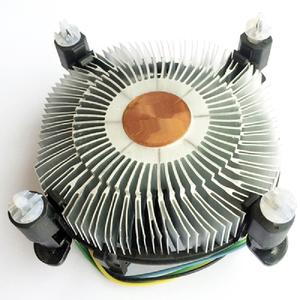 พัดลมระบายความร้อนซีพียูแบบอากาศจากโรงงานโดยตรง 4 พิน ฮีทซิงค์อะลูมิเนียมสำหรับคอมพิวเตอร์ <span class=keywords><strong>TDP</strong></span> 65 วัตต์ พัดลมระบายความร้อนซีพียูอินเทลสำหรับเดสก์ท็อปพีซี - Product Image 4