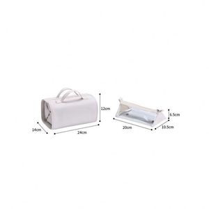 Customize 4-in-1 Roll-Up Foldable Travel Makeup <b>Bag</b> Larger Capacity Hanging <b>Toiletry</b> <b>Bag</b> Removable Zipper Clear Cosmetic <b>Bag</b> - Product Image 2