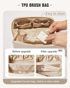 Borsa da Viaggio per Trucchi Grande Capacità, Beauty Case Impermeabile Portatile per Donne, Organizer per Cosmetici - Product Image 3