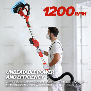 Hantechn 20v Ponceuse à enduit électrique <span class=keywords><strong>sans</strong></span> fil <span class=keywords><strong>sans</strong></span> poussière avec système d'aspiration et collecte <span class=keywords><strong>de</strong></span> poussière - Product Image 3