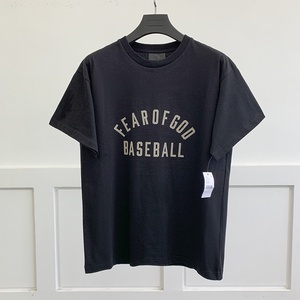 Camiseta de manga corta Essentials 7 Mainline Flocked BASEBALL <span class=keywords><strong>para</strong></span> hombre, estilo urbano, <span class=keywords><strong>para</strong></span> <span class=keywords><strong>parejas</strong></span>, primavera/verano, con cuello redondo y letras a la moda. - Product Image 4