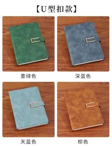 2025 2024 Logo personnalisable PU A5 multicolore planificateur d'affaires journal couverture en cuir couverture rigide personnalisé Journal à feuilles mobiles cadeau - Product Image 4