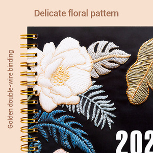 Özel Logo çevre dostu A4 dizüstü Spiral ofis çiçekler ile günlük defteri planlayıcısı kitap defter - Product Image 4