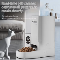 Distributeur automatique de nourriture pour animaux de compagnie avec pièces lavables à dégagement rapide et contrôle précis des portions pour les foyers multi-animaux et la gestion de leur alimentation