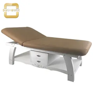 wooden facial bed supplier with stool of hydraulic massage table facial bed manufacture for wood facial bed beauty salon