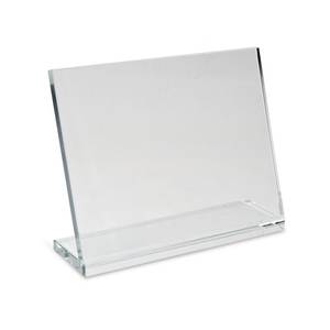 Soporte de exhibición de sobremesa de acrílico transparente de 240x190x10 mm para soporte de letreros - Product Image 1