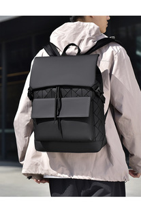 Ba lô nam thời trang 2025 kiểu mới, dung tích lớn, chống nước, dành cho sinh viên đại học, đi học, du lịch, đựng laptop, chất liệu polyester - Product Image 6