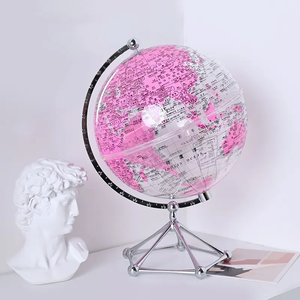 Globo Solar de Metal de alta definición de 20cm, globo giratorio mundial, soporte decorativo para oficina <span class=keywords><strong>ambiental</strong></span>, regalo para profesores para geografía - Product Image 2