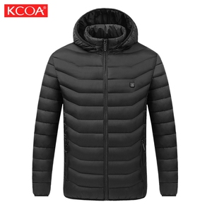 Veste chauffante en duvet imperméable pour homme et femme, rechargeable par USB, 2 zones de chauffe, vente en gros - Product Image 3