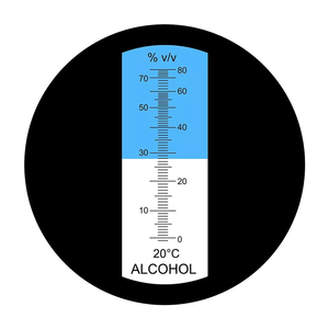 RHW-80VATC palmare 0-80% gamma rifrattometro alcol alcoholometro per vino Whisky birra - Product Image 1