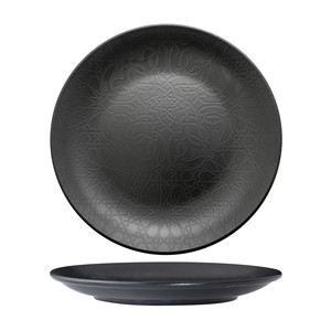 Plato de Cena Negro Mate Gural, Porcelana Nueva, 27 cm, Suministros para Restaurantes, Vajilla para Catering, Venta al por Mayor - Product Image 1