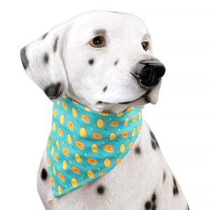 Hot Sale Hochwertige <span class=keywords><strong>Sublimation</strong></span> muster Hunde geschirr Verstellbares Halsband Leinen geschirr und Bandana Set - Product Image 2