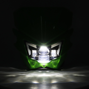 Kit de carénage de phare 12V avec éclairage LED, remplacement de phare pour KX125 KX250 KXF250 KXF450 KLX200 KLX250 KLX450 <span class=keywords><strong>Moto</strong></span> Tout-Terrain - Product Image 5