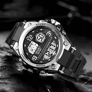 Đồng hồ kỹ thuật số Đồng hồ thể thao nam đa chức năng Đồng hồ điện tử chống nước kỹ thuật số 12/24 giờ LED 30M - Product Image 2