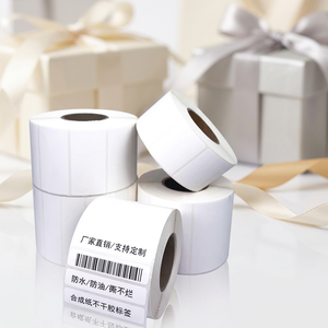 Muestra Gratuita de Etiquetas Adhesivas de Papel Térmico Personalizadas en Blanco, Resistentes al Agua, de 2x1 y 4x2 Pulgadas, en Rollo, para Códigos de Barras - Product Image 3