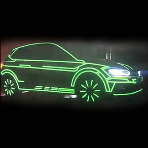 Độ sáng cao siêu mỏng linh hoạt hoạt hình <span class=keywords><strong>EL</strong></span> đèn nền cho xe tùy chỉnh trang trí bọc - Product Image 1