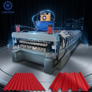 Ligne de production de tôles trapézoïdales de haute précision 686, machine de formage à froid automatique pour toitures métalliques - Product Image 1