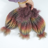 Cheveux indiens Remy Tony Li Price, afro bouclés crépus, en vrac, vierges, qualité supérieure, résistants à la chute, tissage double machine, tresses 50g/pièce, naturels