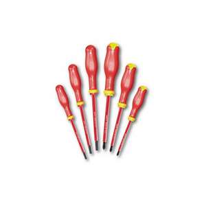 USAG - U00910103 JUEGO DE 6 DESTORNILLADORES PARA RANURA-CABEZA Y PHILLIPS®TORNILLOS-1000 V 1000 V DESTORNILLADORES AISLADOS - Product Image 1
