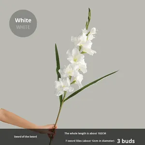 ดอกกลาดิโอลัสประดิษฐ์ทำมือ BF-AF159  <span class=keywords><strong>ดอกไม้</strong></span>ประดับงานแต่งงานขนาดใหญ่  ดอกเดี่ยว  ทำจากผ้าไหม  สมจริง  ติดทนนาน - Product Image 6